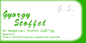 gyorgy stoffel business card